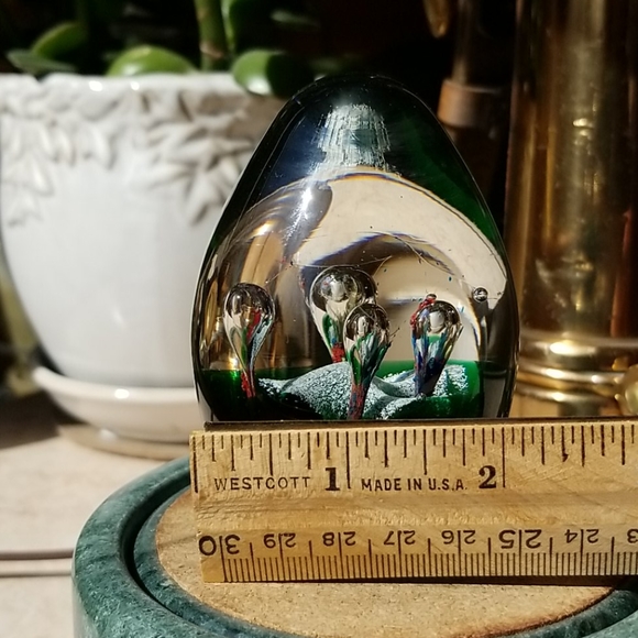 Blown glass paperweight - Picture 4 of 7